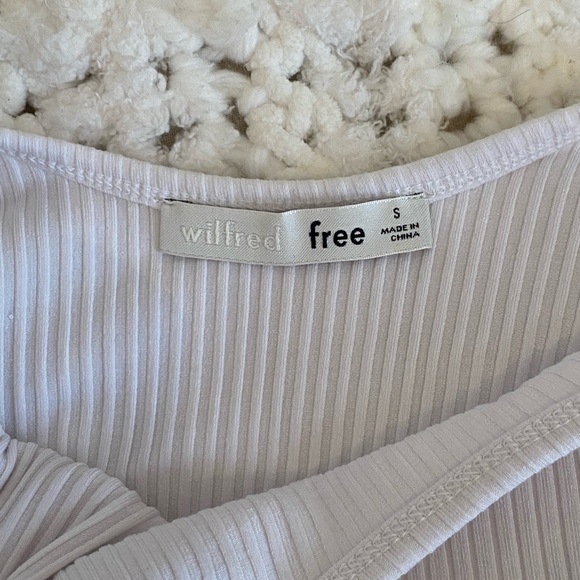 Wilfred Free scoop neck white long sleeve bodysuit - Picture 5 of 7